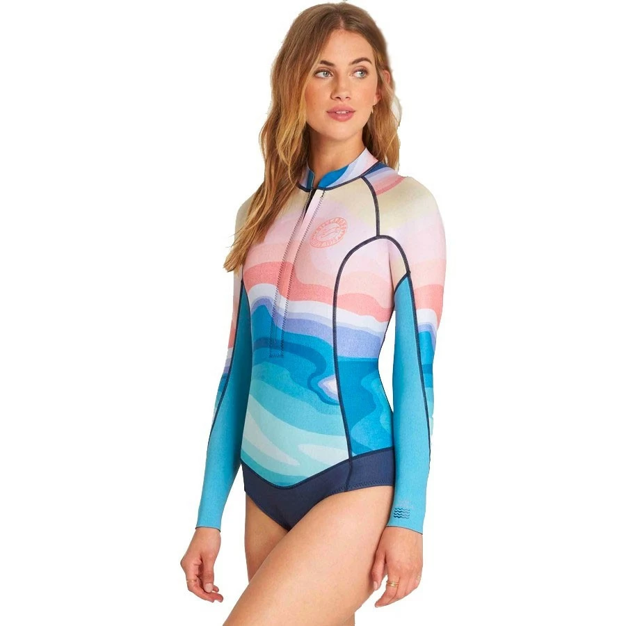 Billabong 2/2 Salty Dayz LS Springsuit Chest Zip Mirage – Image 2