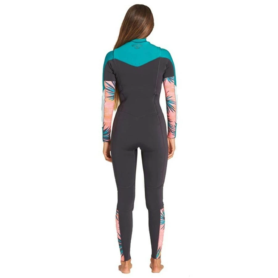 Billabong 3/2 Salty Dayz Fullsuit Chest Zip Palm Green – Image 3