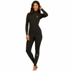 Billabong 4/3 Synergy Back Zip Black Tye Die