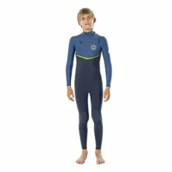 Combinaison Junior Rip Curl Flashbomb 4/3 Chest Zip Blue