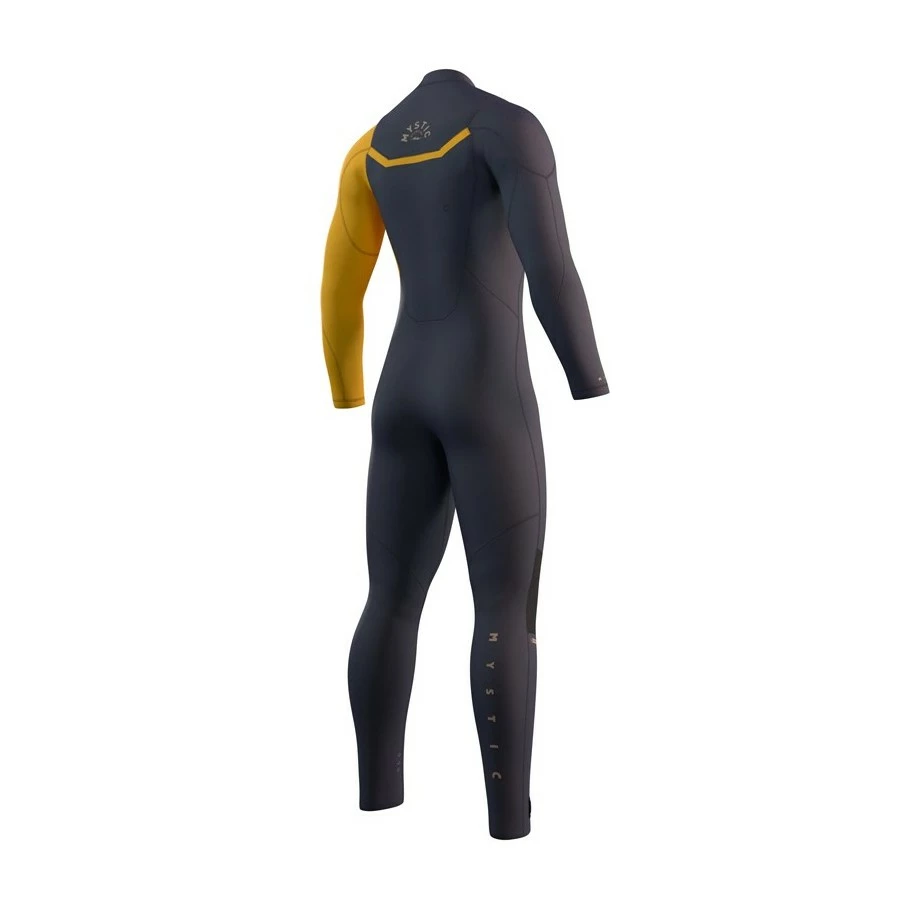 Combinaison Mystic Marshall Fullsuit 3/2 Mm Fzip - Blue / Mustard – Image 2