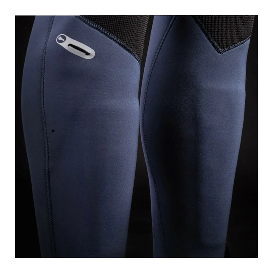 Combinaison Mystic Marshall Fullsuit 3/2 Mm Fzip - Blue / Mustard – Image 5