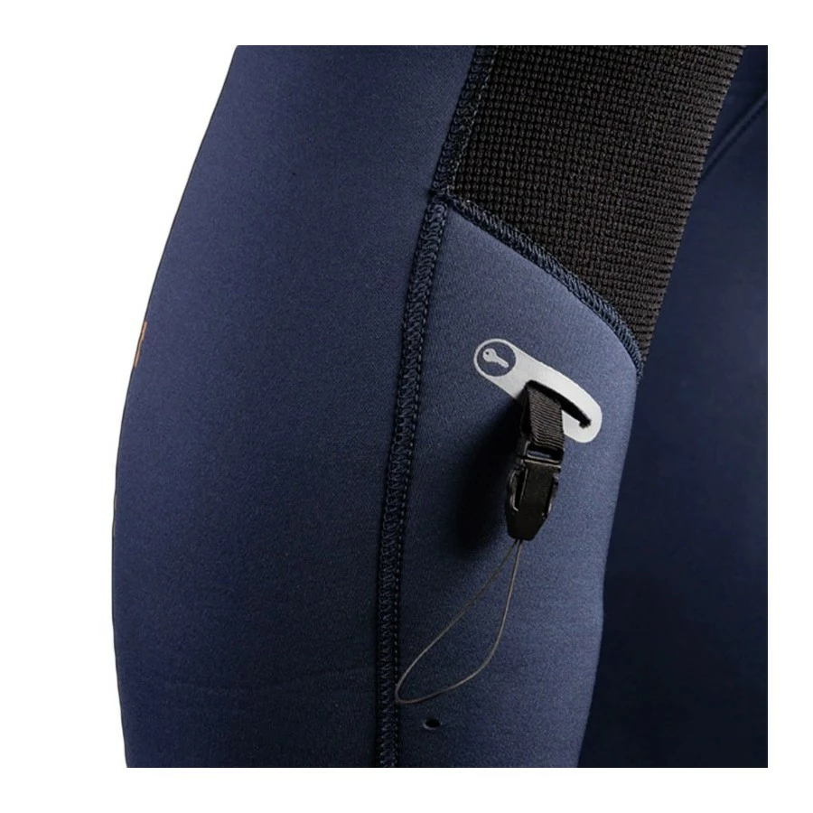 Combinaison Mystic Marshall Fullsuit 3/2 Mm Fzip - Blue / Mustard – Image 6