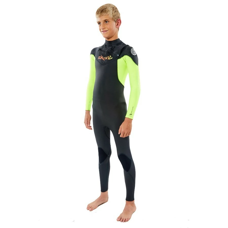 Combinaison Rip Curl Dawn Patrol 4/3 Chest Zip Fluo Lemon