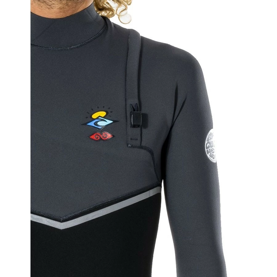 Combinaison Rip Curl FlashBomb Search 4/3 Zip Free Charcoal – Image 4