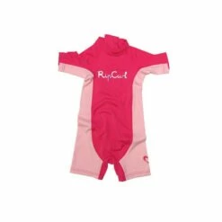 Rip Curl Lycra Wetsuit Girls Option Manches Courtes Pink